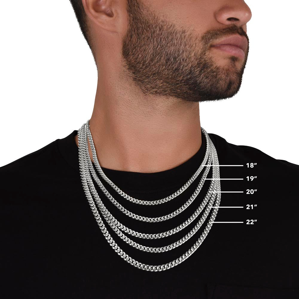 To My Love: Cuban Link Chain Necklace for Him