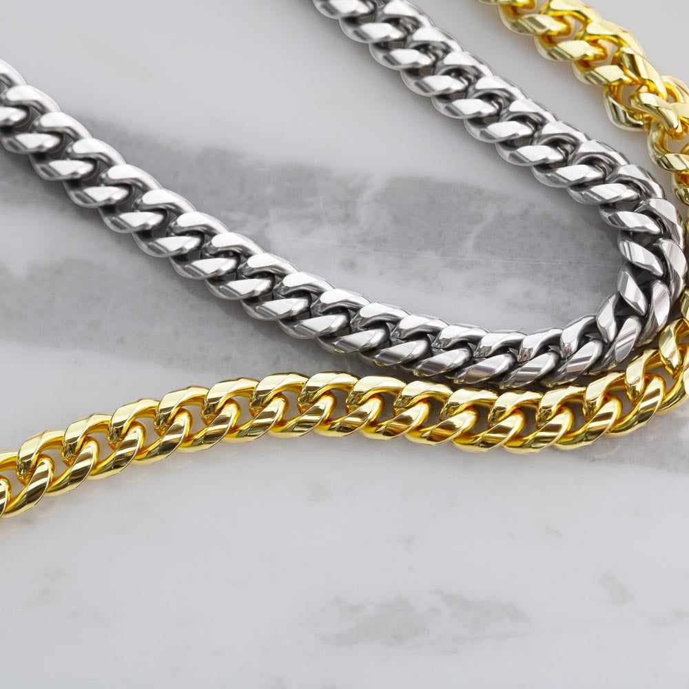 To My Love: Cuban Link Chain Necklace for Him