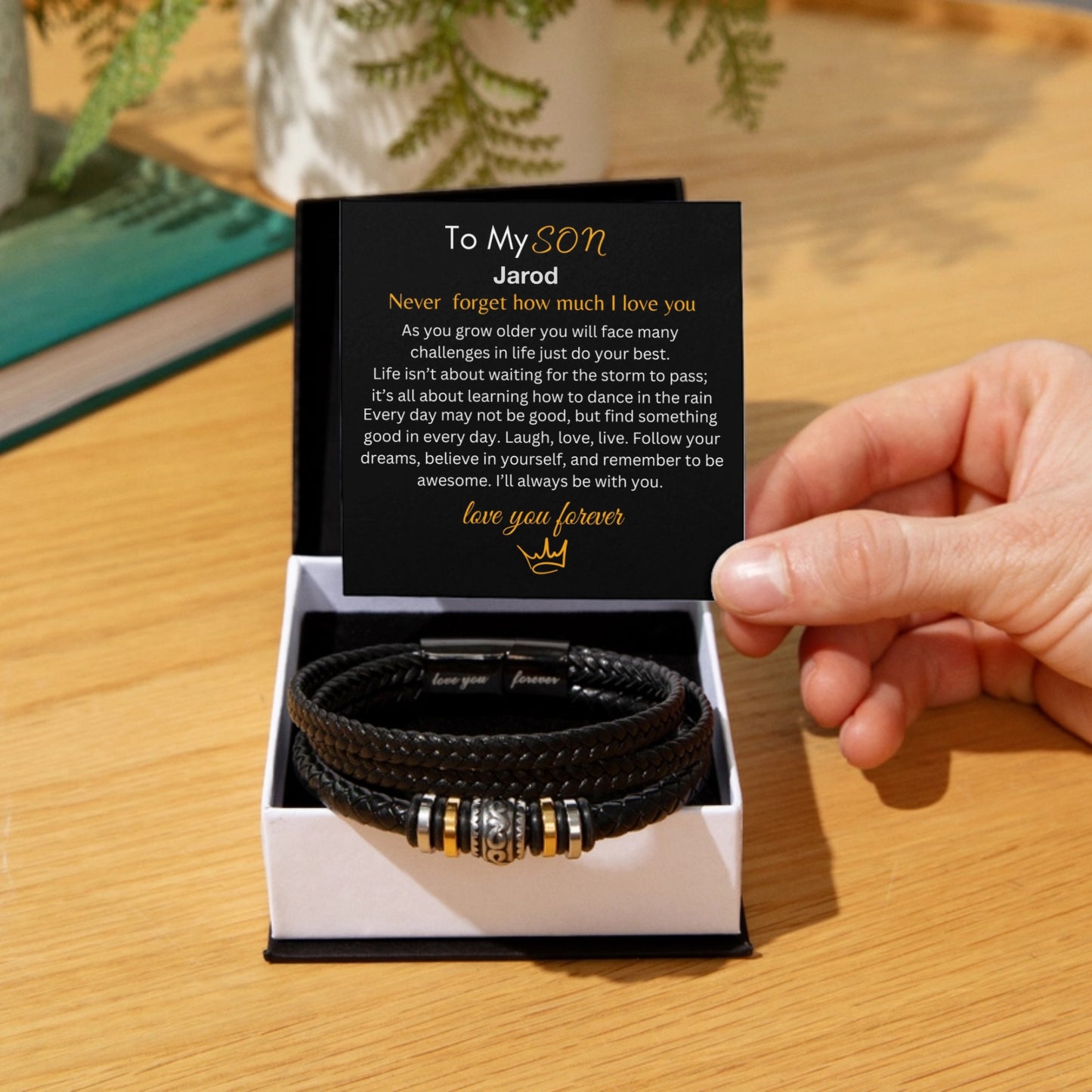 Eternal Love Bracelet: Heartfelt Gift for My Son