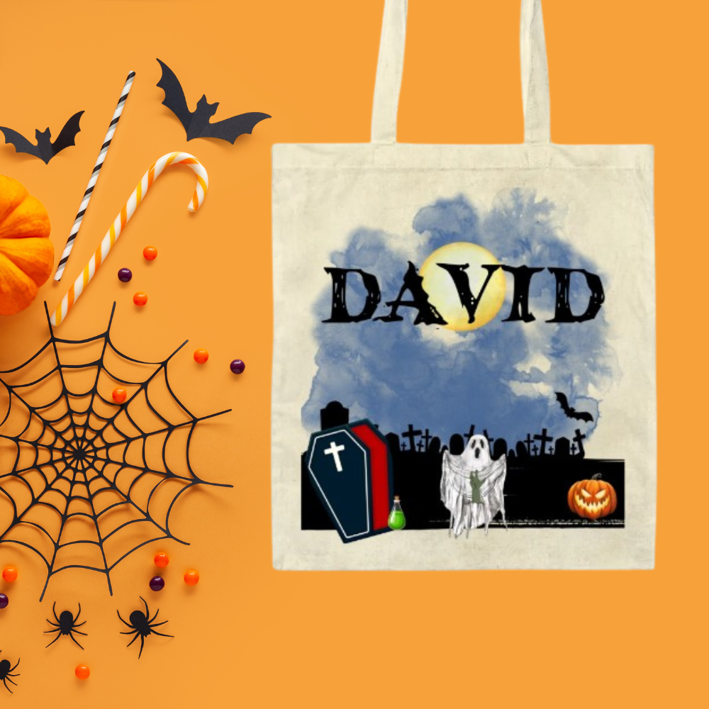 Trick-or-Treat Personalized Tote Bags