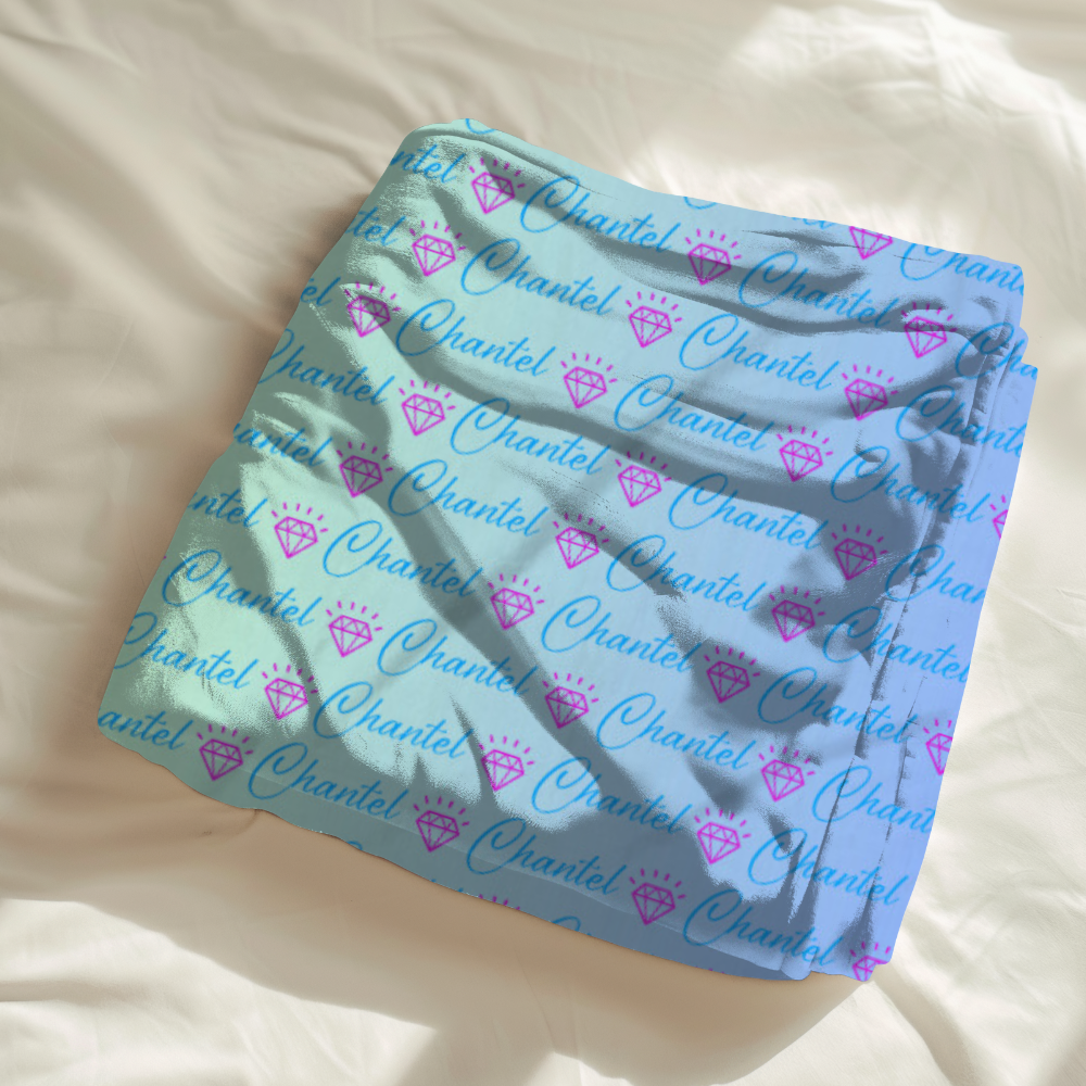 Custom Luxe Plush Fleece Blanket – Their Name in Soft Comfort (30x40)