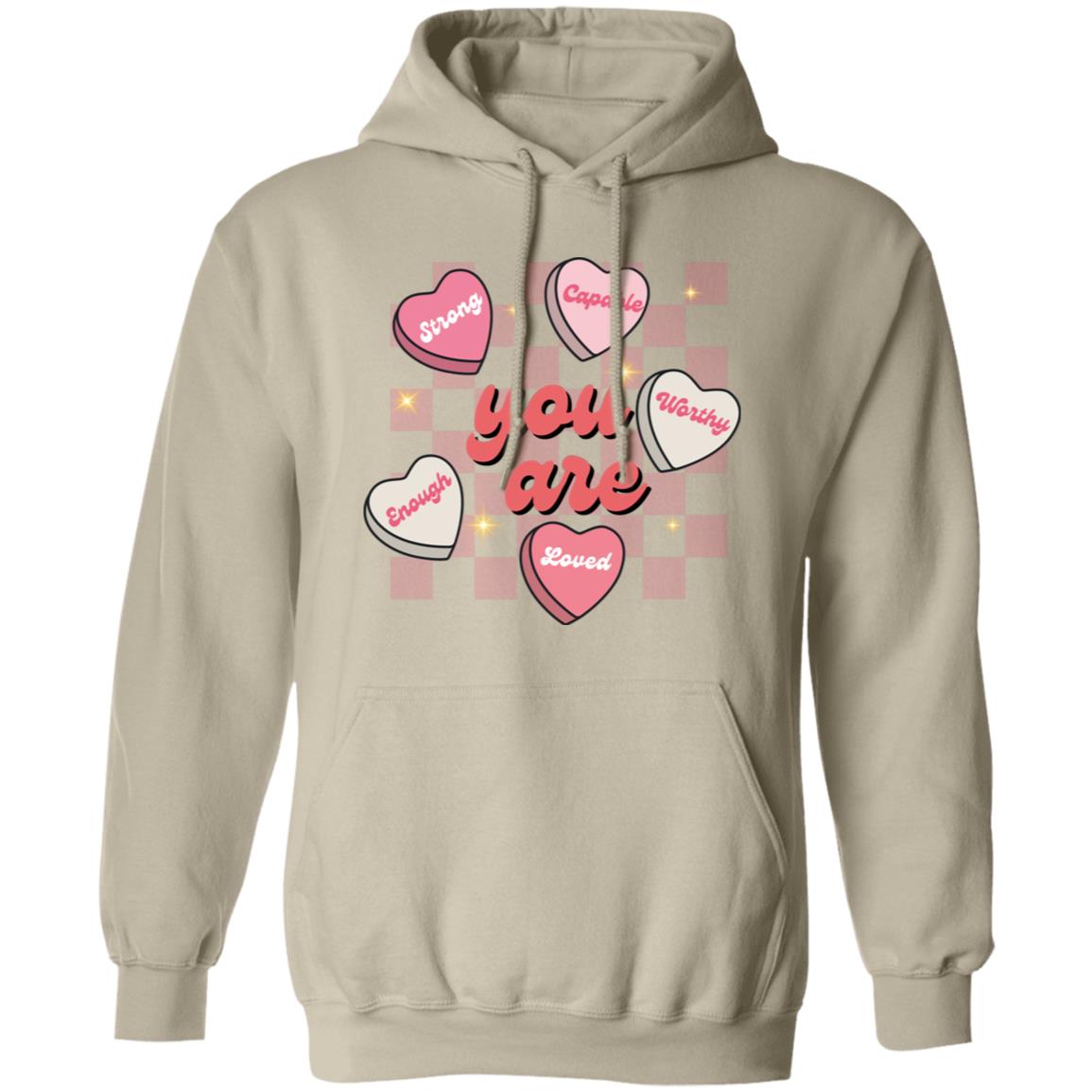 Celebrate Self-Love: 'You Are Strong, Worthy, and Loved' T-Shirt for Valentine's Day