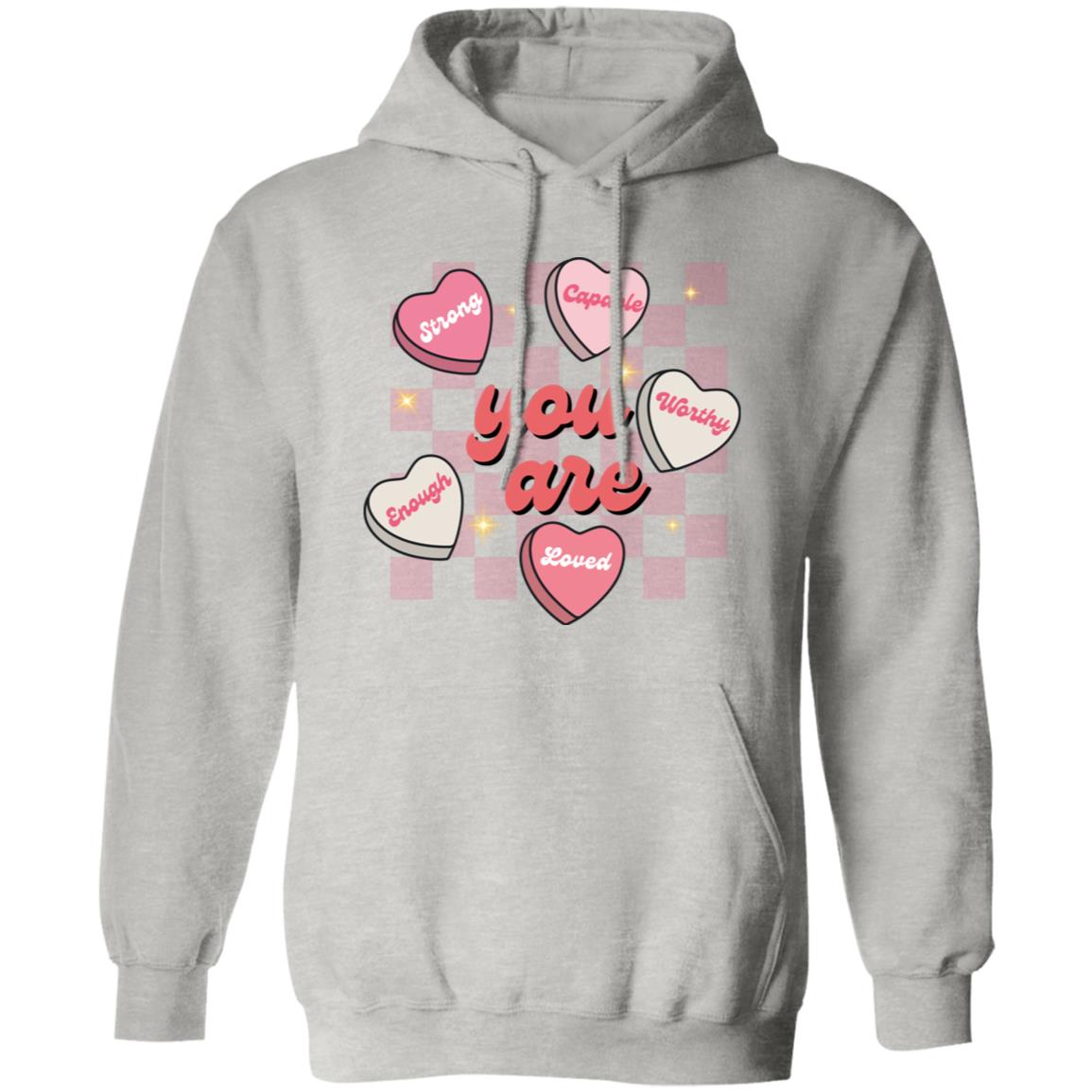 Celebrate Self-Love: 'You Are Strong, Worthy, and Loved' T-Shirt for Valentine's Day