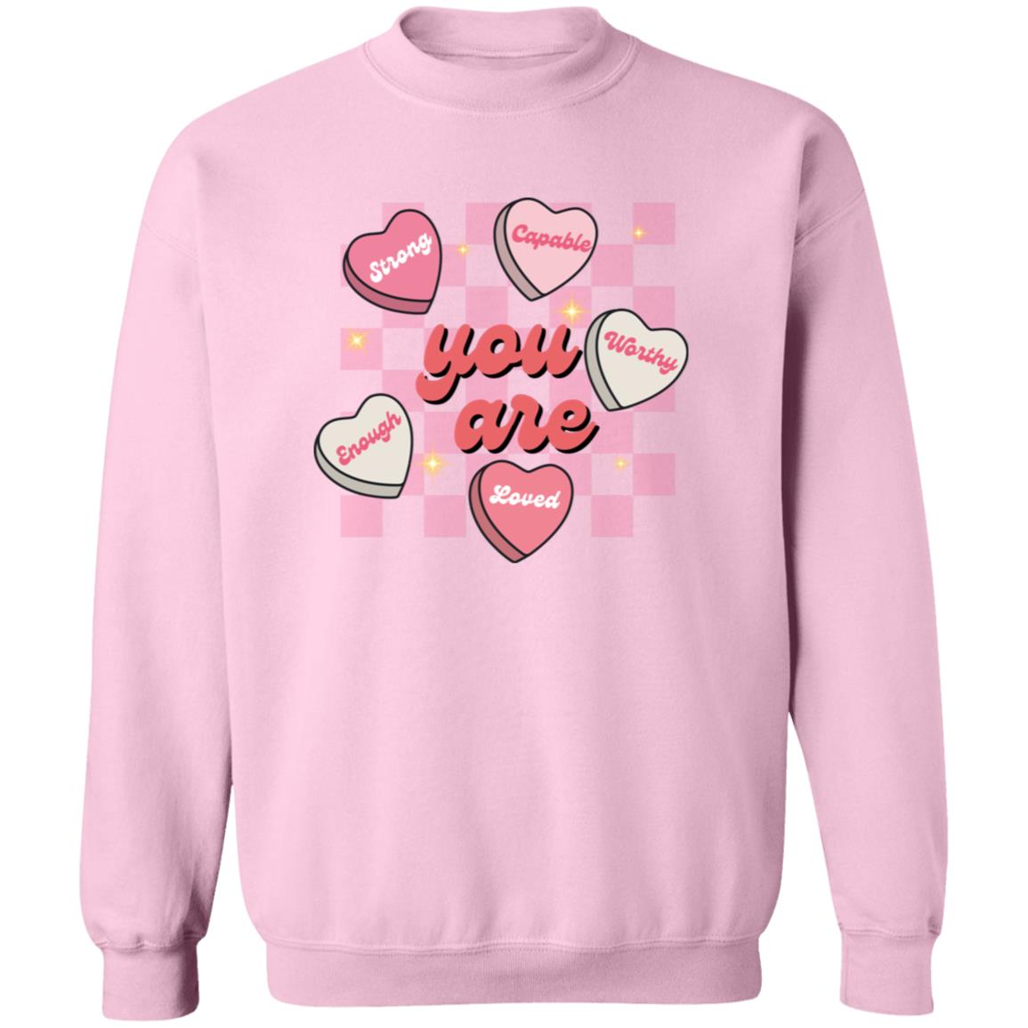 Celebrate Self-Love: 'You Are Strong, Worthy, and Loved' T-Shirt for Valentine's Day