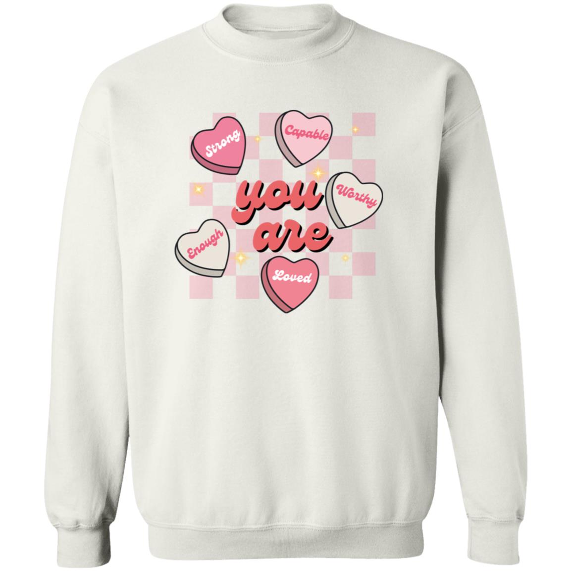 Celebrate Self-Love: 'You Are Strong, Worthy, and Loved' T-Shirt for Valentine's Day