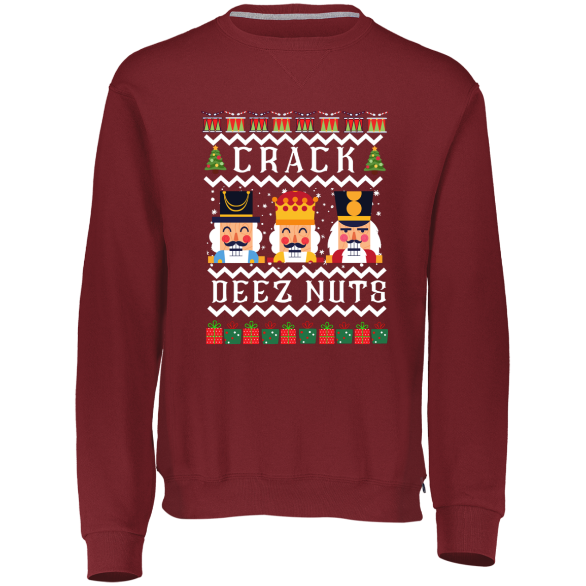 "Crack Deez Nuts" Ugly Christmas Sweater
