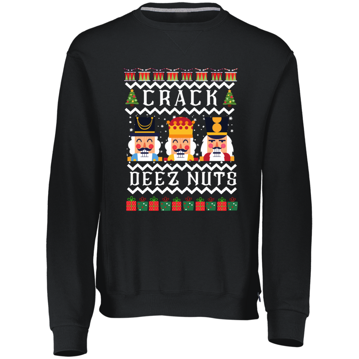"Crack Deez Nuts" Ugly Christmas Sweater