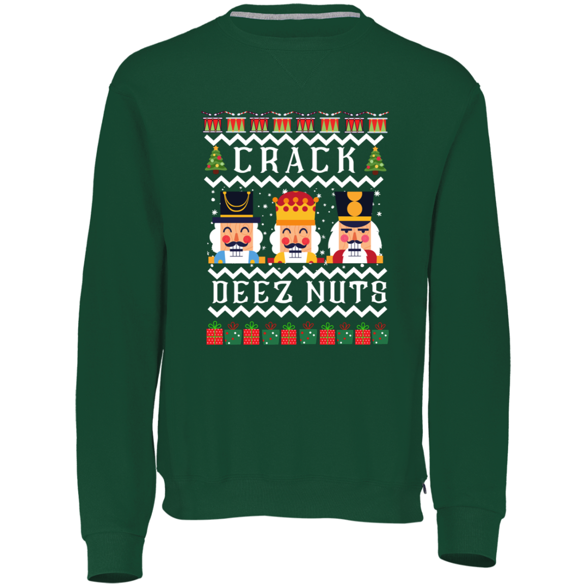 "Crack Deez Nuts" Ugly Christmas Sweater