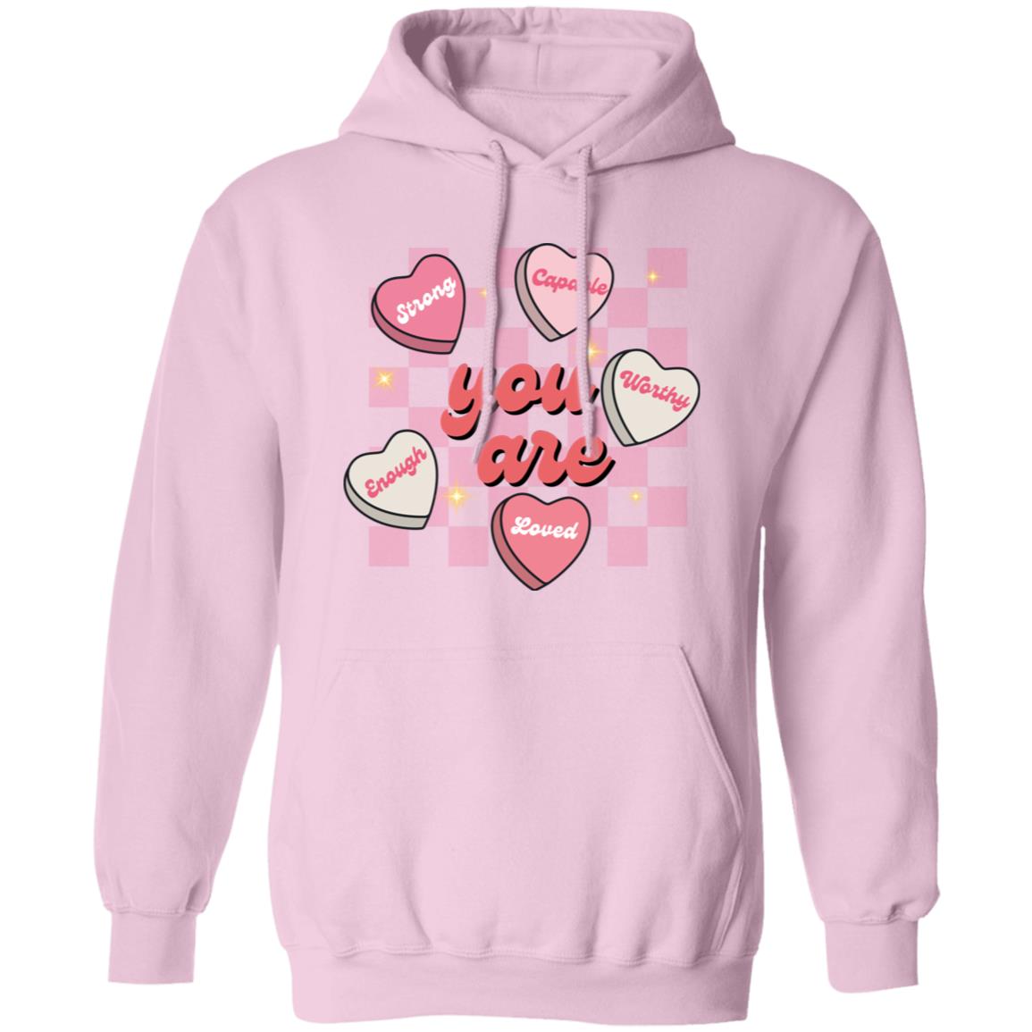 Celebrate Self-Love: 'You Are Strong, Worthy, and Loved' T-Shirt for Valentine's Day