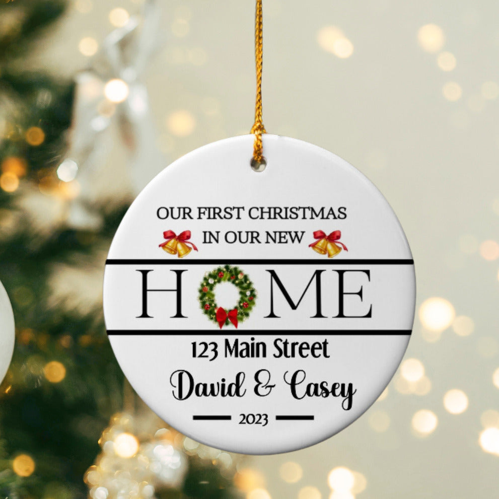 First Christmas in Our New Home: Cherished Memories Ornament