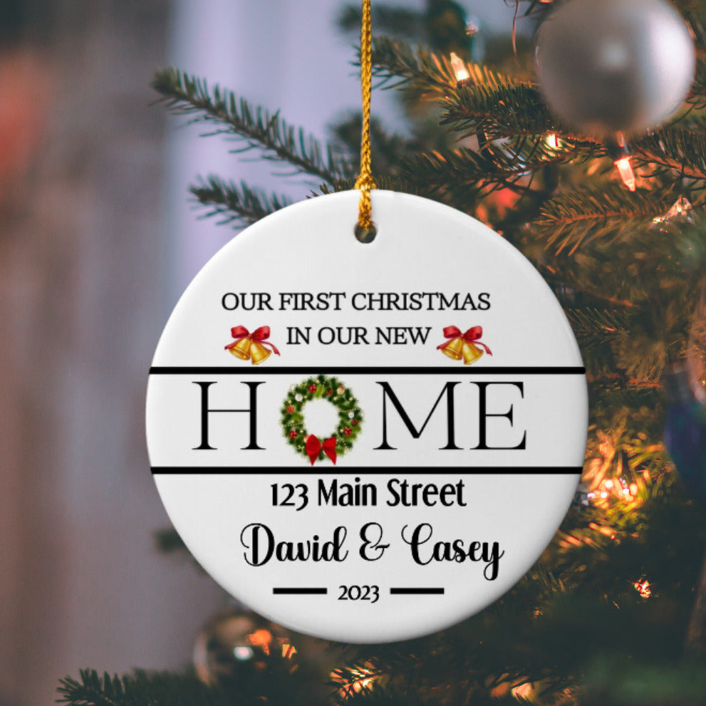 First Christmas in Our New Home: Cherished Memories Ornament