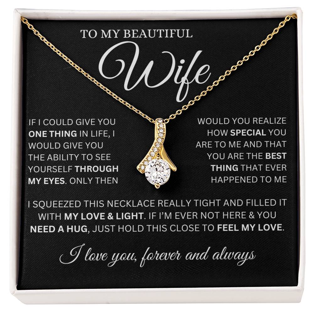 To My Wife Alluring Beauty Necklace From Husband