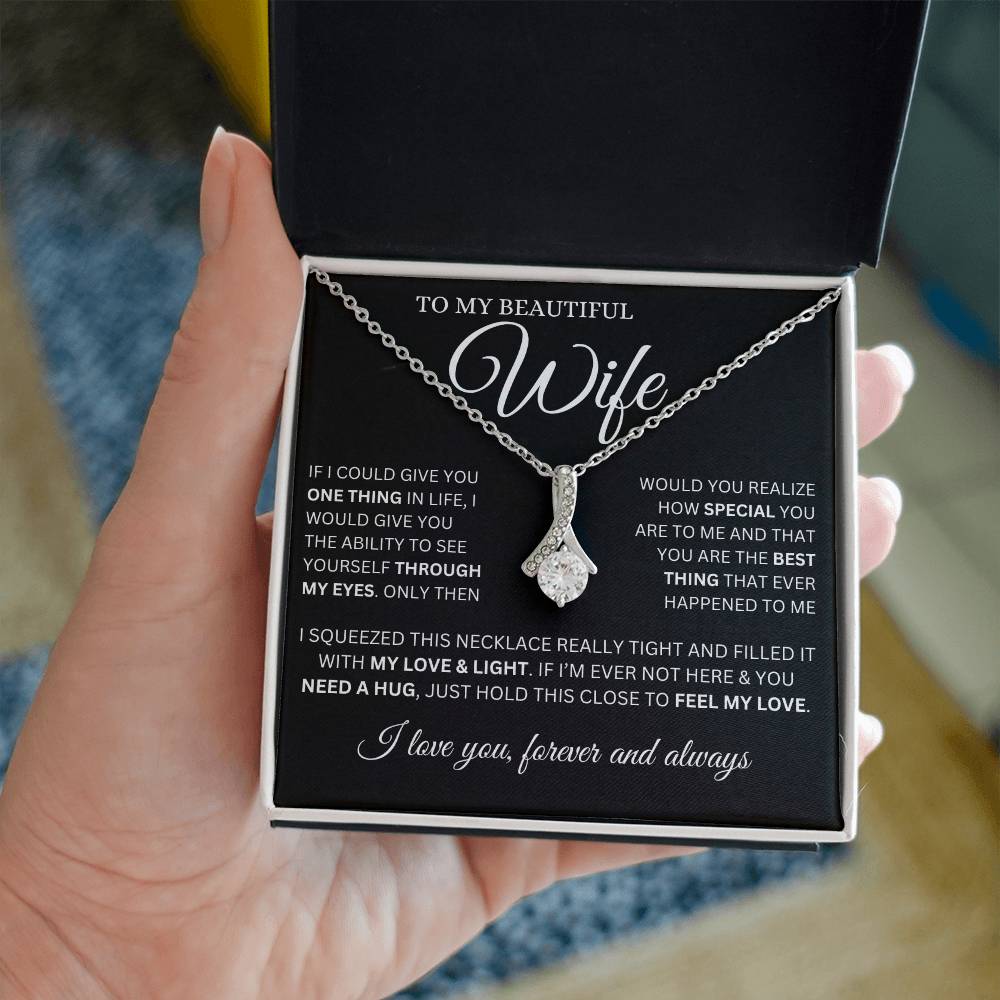 To My Wife Alluring Beauty Necklace From Husband