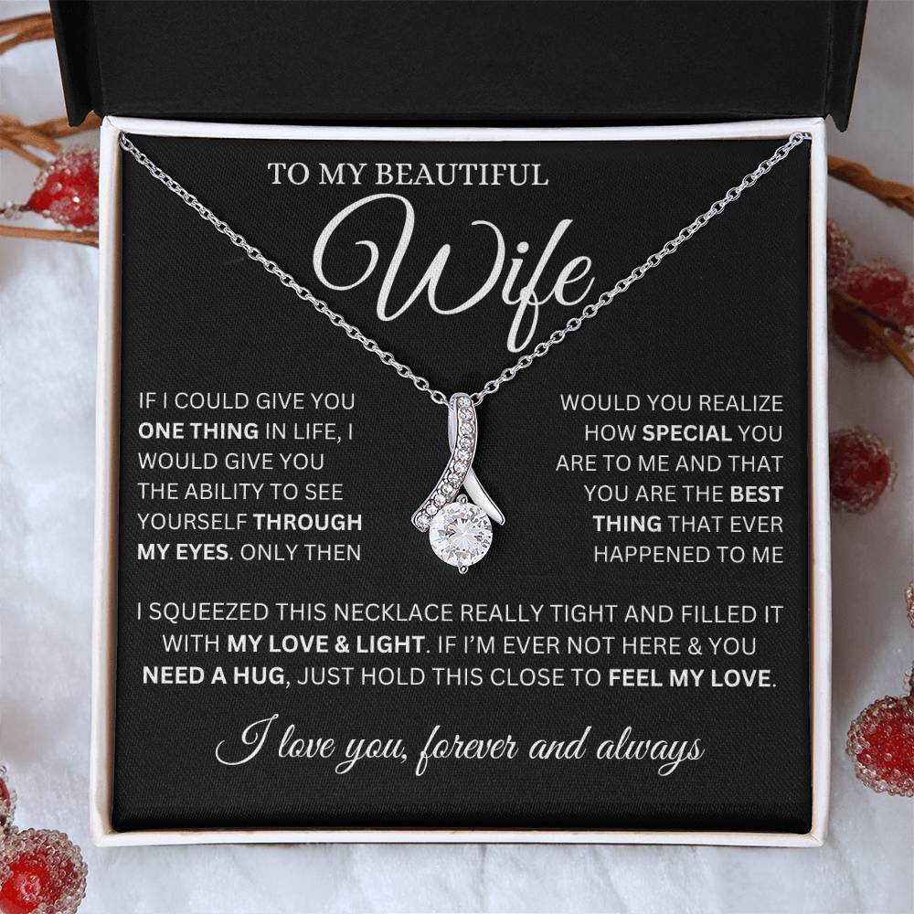 To My Wife Alluring Beauty Necklace From Husband