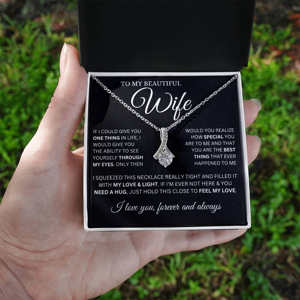 To My Wife Alluring Beauty Necklace From Husband