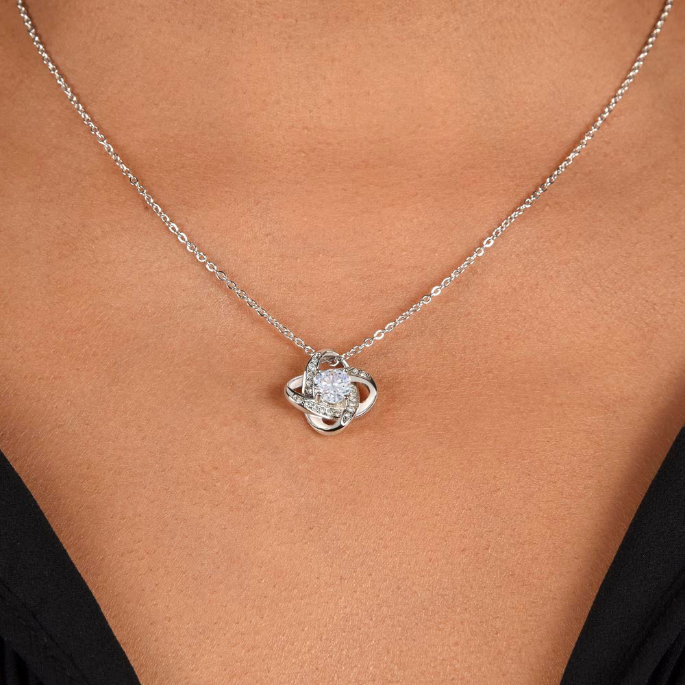 To My Amazing Mom Love Knot Necklace
