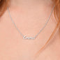 Custom Elegance: Personalized Name Necklace in Stainless Steel or 18K Gold