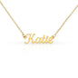 Custom Elegance: Personalized Name Necklace in Stainless Steel or 18K Gold