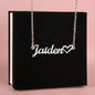 Love in Every Letter: Personalized Heart Name Necklace