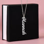 Custom Chic: Personalized Vertical Name Necklace