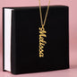 Custom Chic: Personalized Vertical Name Necklace