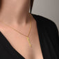 Custom Chic: Personalized Vertical Name Necklace