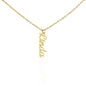 Custom Chic: Personalized Vertical Name Necklace