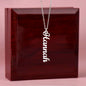 Custom Chic: Personalized Vertical Name Necklace