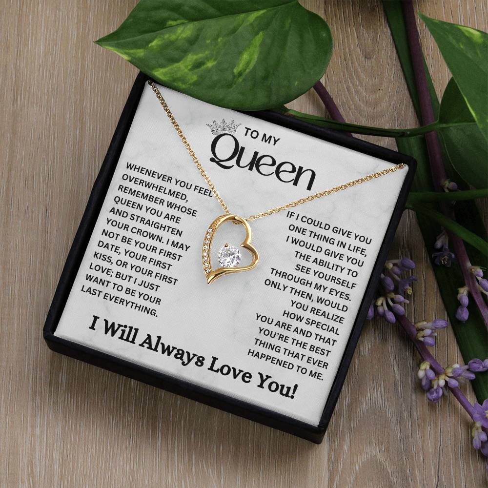 To My Queen: Forever Love Necklace Gifted by Husband