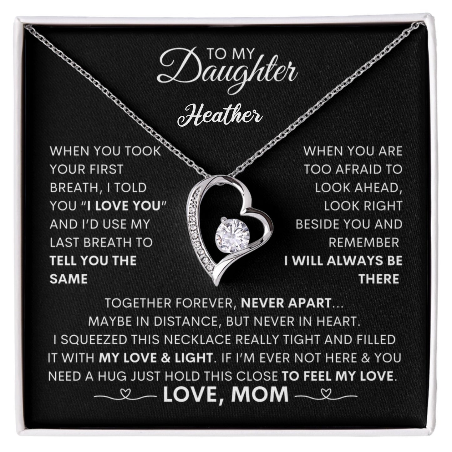 Always in My Heart: Forever Love Necklace for a Cherished Daughter