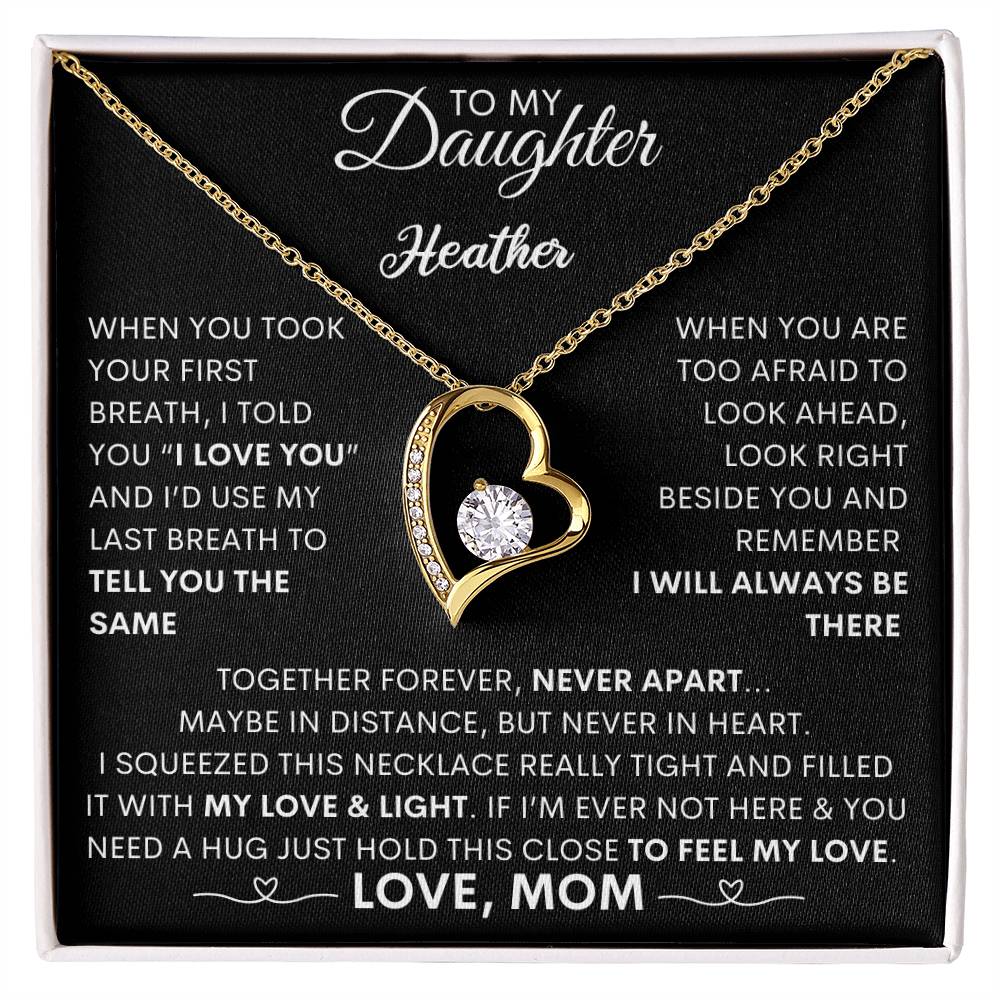 Always in My Heart: Forever Love Necklace for a Cherished Daughter