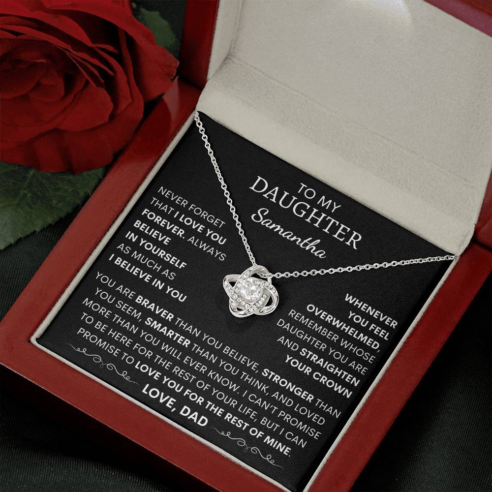Eternal Love Knot Necklace: A Heartfelt Message for My Daughter