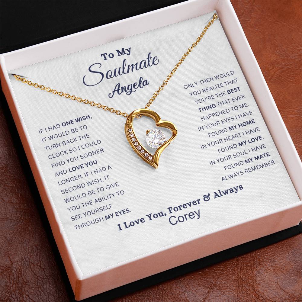 Always in My Heart: Forever Love Necklace for Soulmate