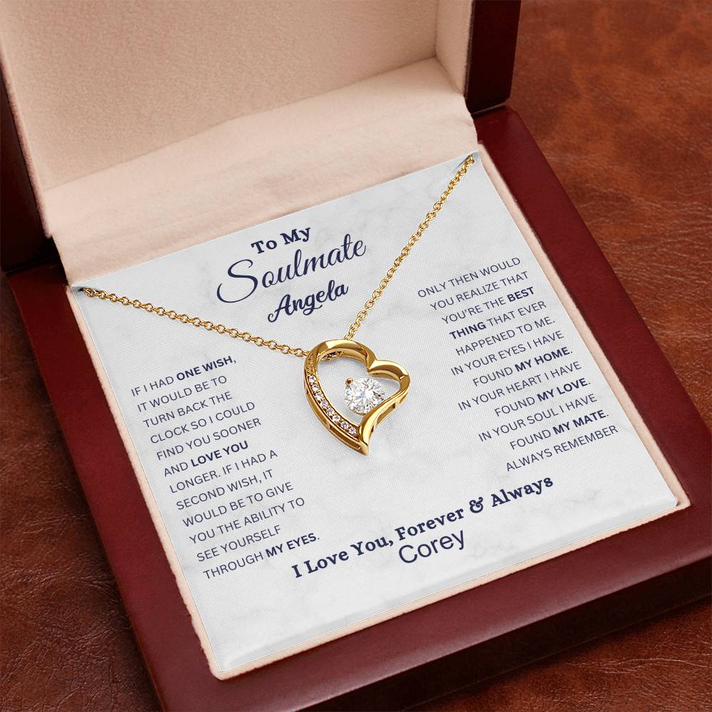 Always in My Heart: Forever Love Necklace for Soulmate