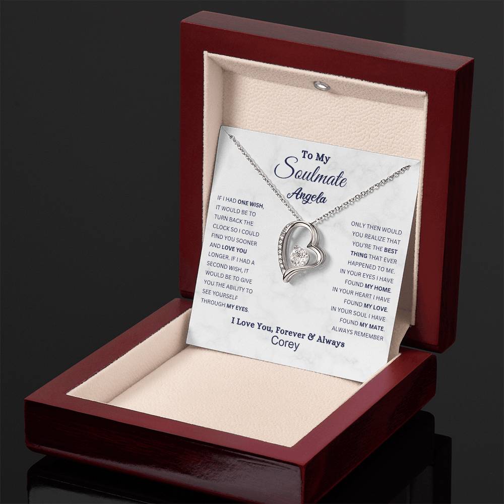 Always in My Heart: Forever Love Necklace for Soulmate