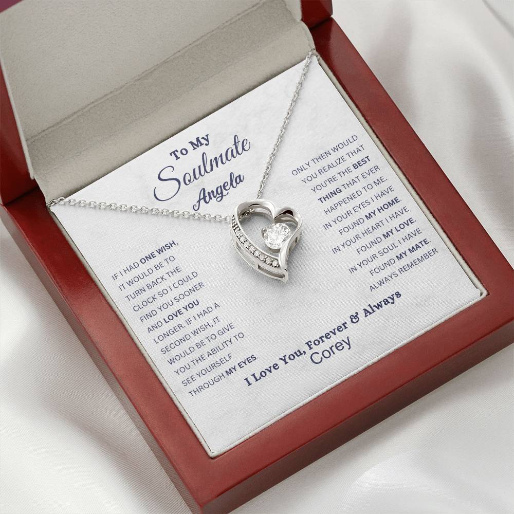 Always in My Heart: Forever Love Necklace for Soulmate