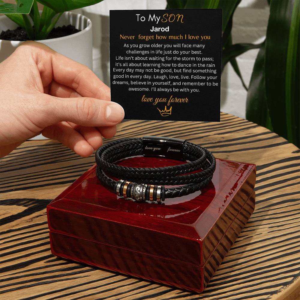 Eternal Love Bracelet: Heartfelt Gift for My Son