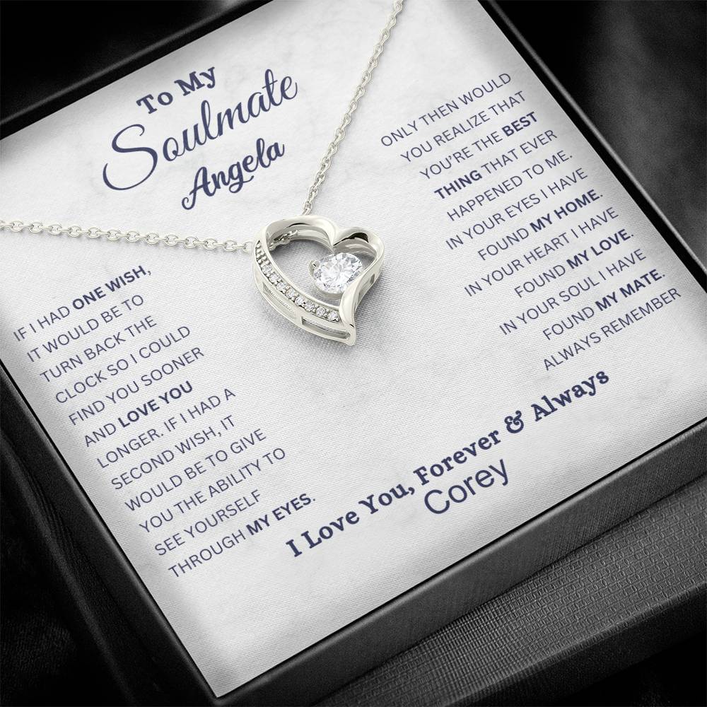 Always in My Heart: Forever Love Necklace for Soulmate