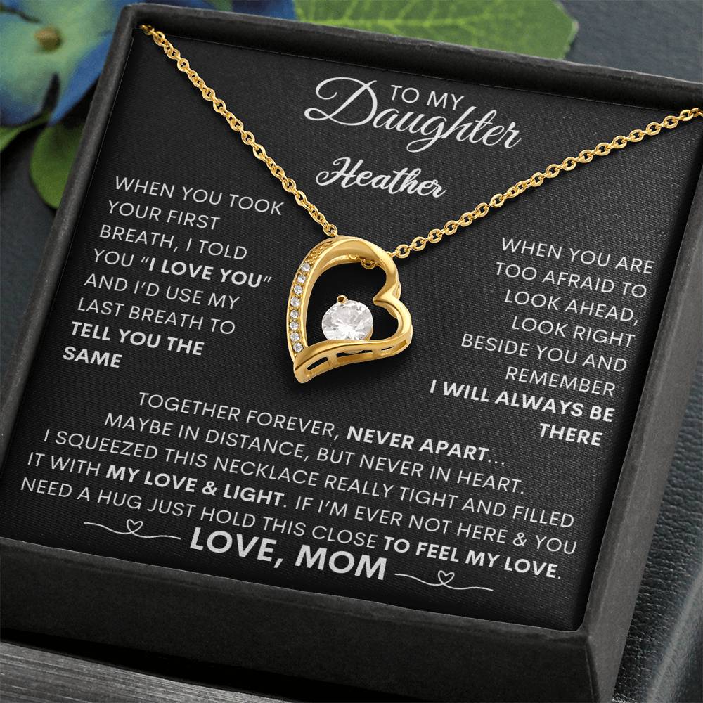 Always in My Heart: Forever Love Necklace for a Cherished Daughter