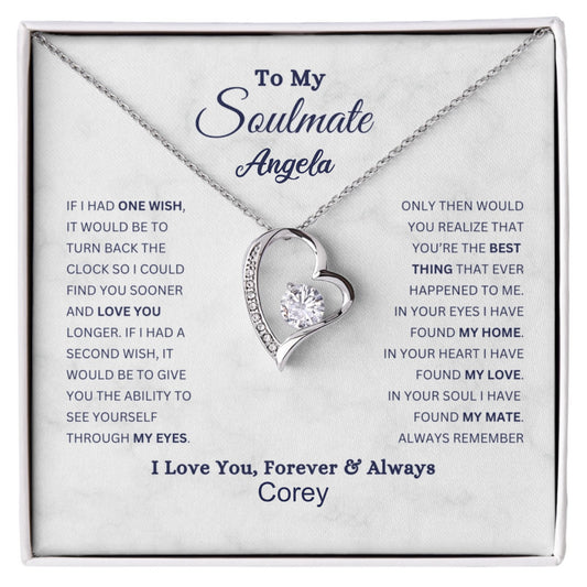 Always in My Heart: Forever Love Necklace for Soulmate