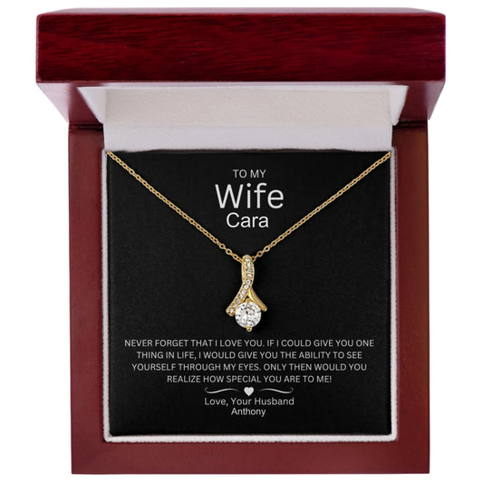 Timeless Allure: A Beautiful Necklace with a Love Note for My Wife