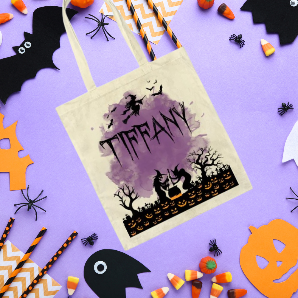 Trick-or-Treat Personalized Tote Bags