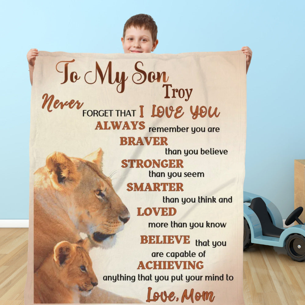 Lion Blanket for Son – 50×60