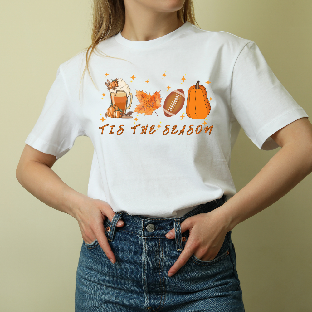 Tis the Season: Celebrate Fall with Pumpkin Spice, Football, and More! - T-shirt, Sweatshirt, Hoodie