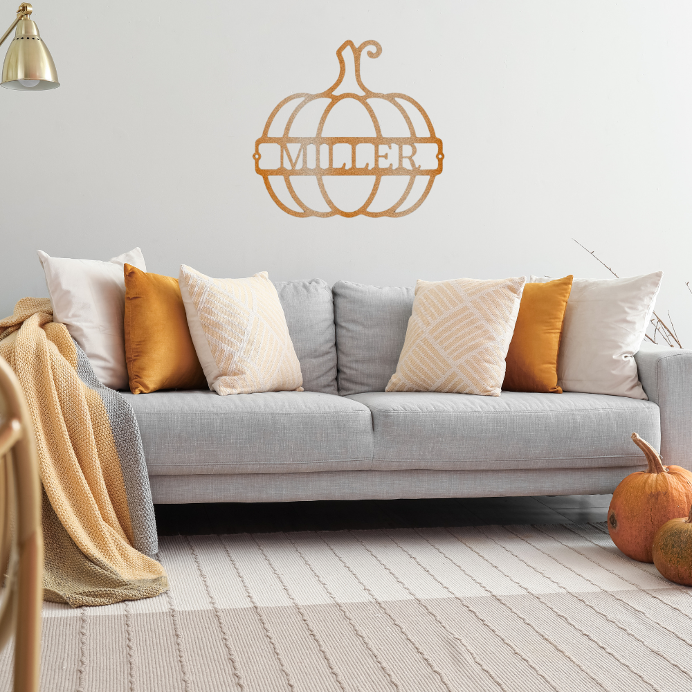 Custom Engraved Pumpkin Wall Art – Delightful Seasonal Decor for Your Home