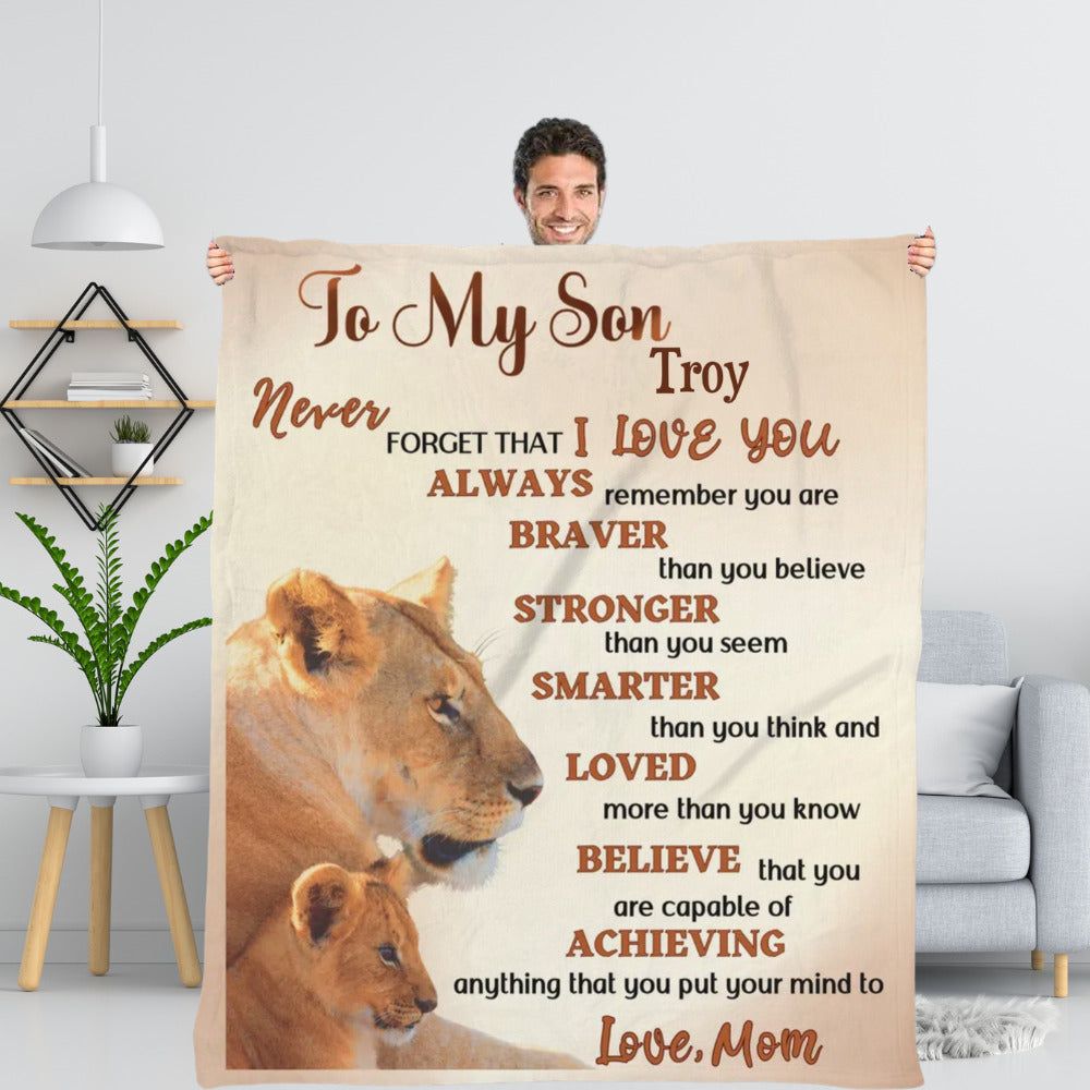 Lion Blanket for Son – 50×60
