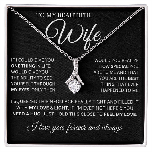 To My Wife Alluring Beauty Necklace From Husband