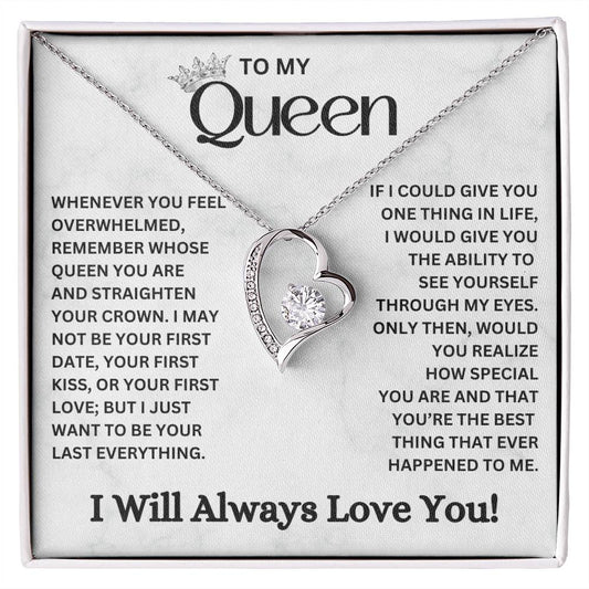To My Queen Forever Love Necklace From Husband